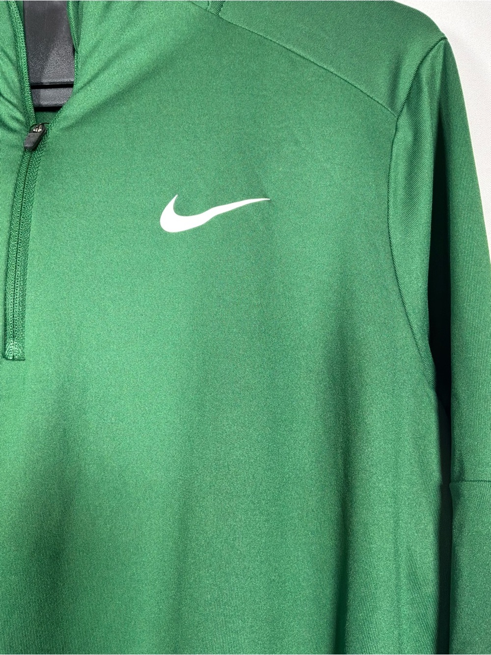 Nike Women’s Running Green 1/4 Zip Long Sleeve Athletic Pullover sz M - Picture 4 of 7